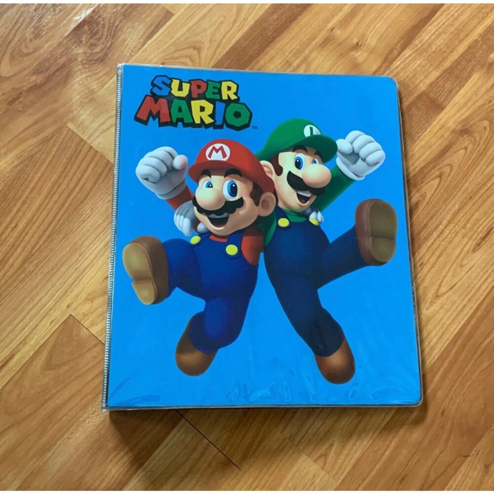 Collectable Súper Mario 1 Inch 3 Ring Binder